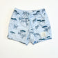 Blue zebra boardies - Size 1