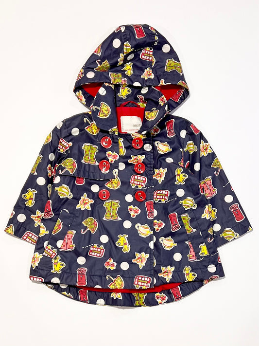 Navy spray jacket - Size 9-12 months