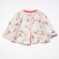 Floral jersey jacket - Size 6-9 months