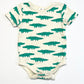 Green crocs bodysuit - Size 1