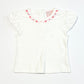 White embroidered tee - Size 3