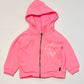 Fluro pink zip hoodie - Size 0