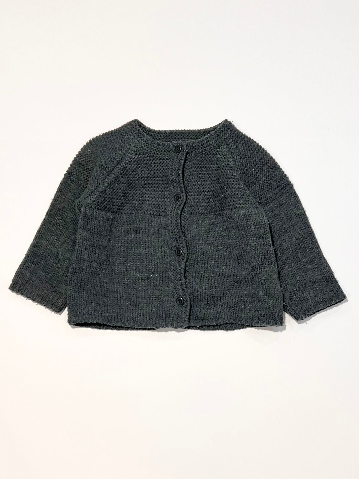 Grey cardigan - Size 9-12 months
