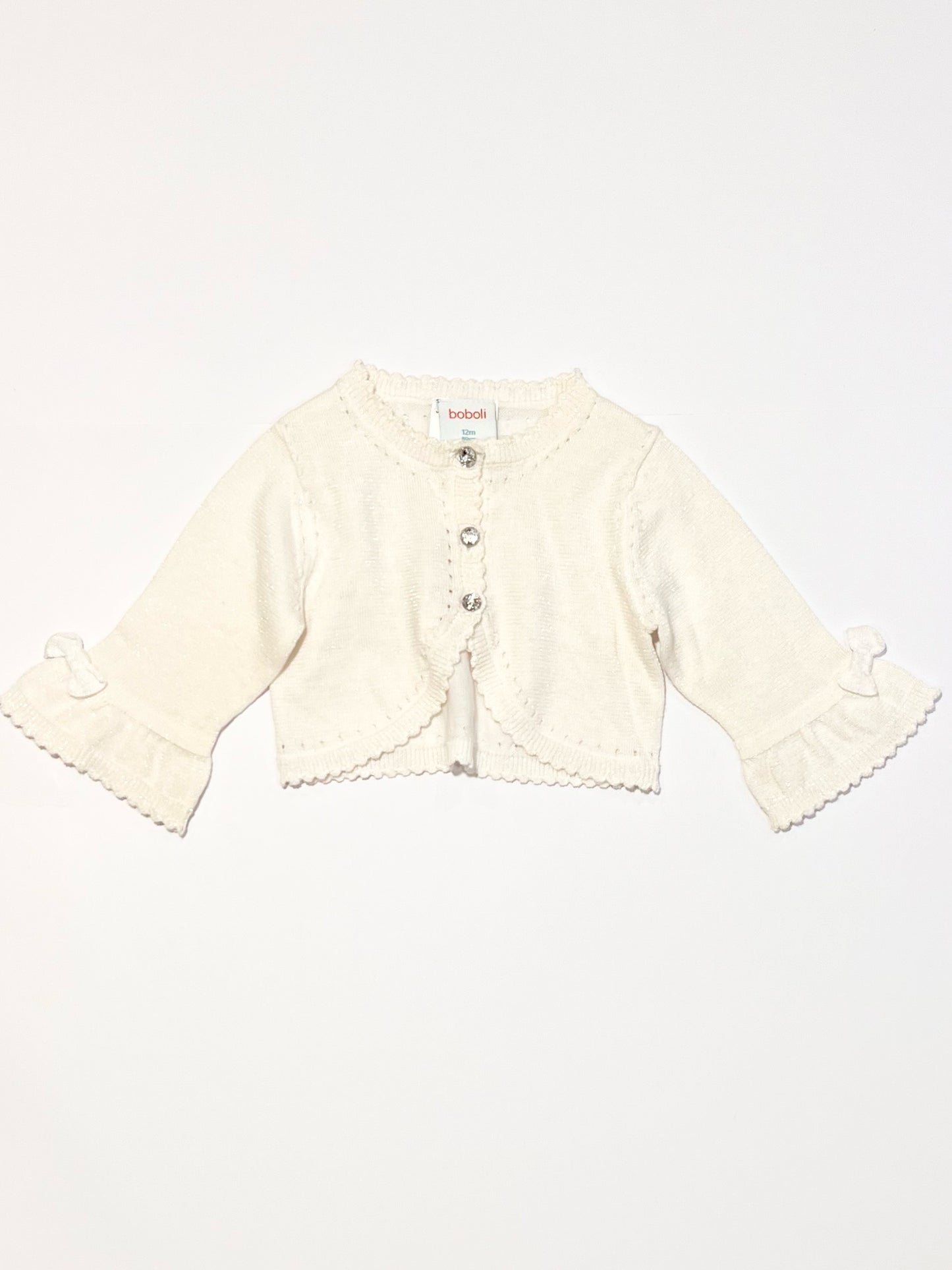 White cropped cardigan - Size 0