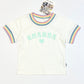 Rainbow cuffed tee brand new - Size 3-4