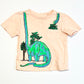 Peach dino tee - Size 1