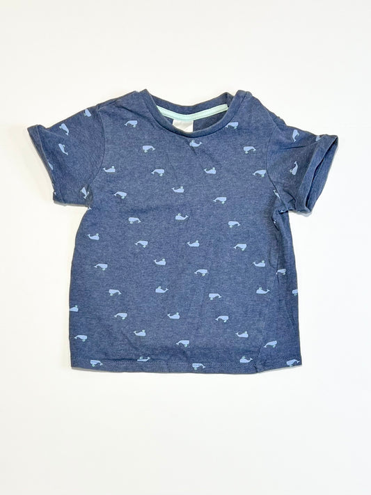 Blue whales tee - Size 1