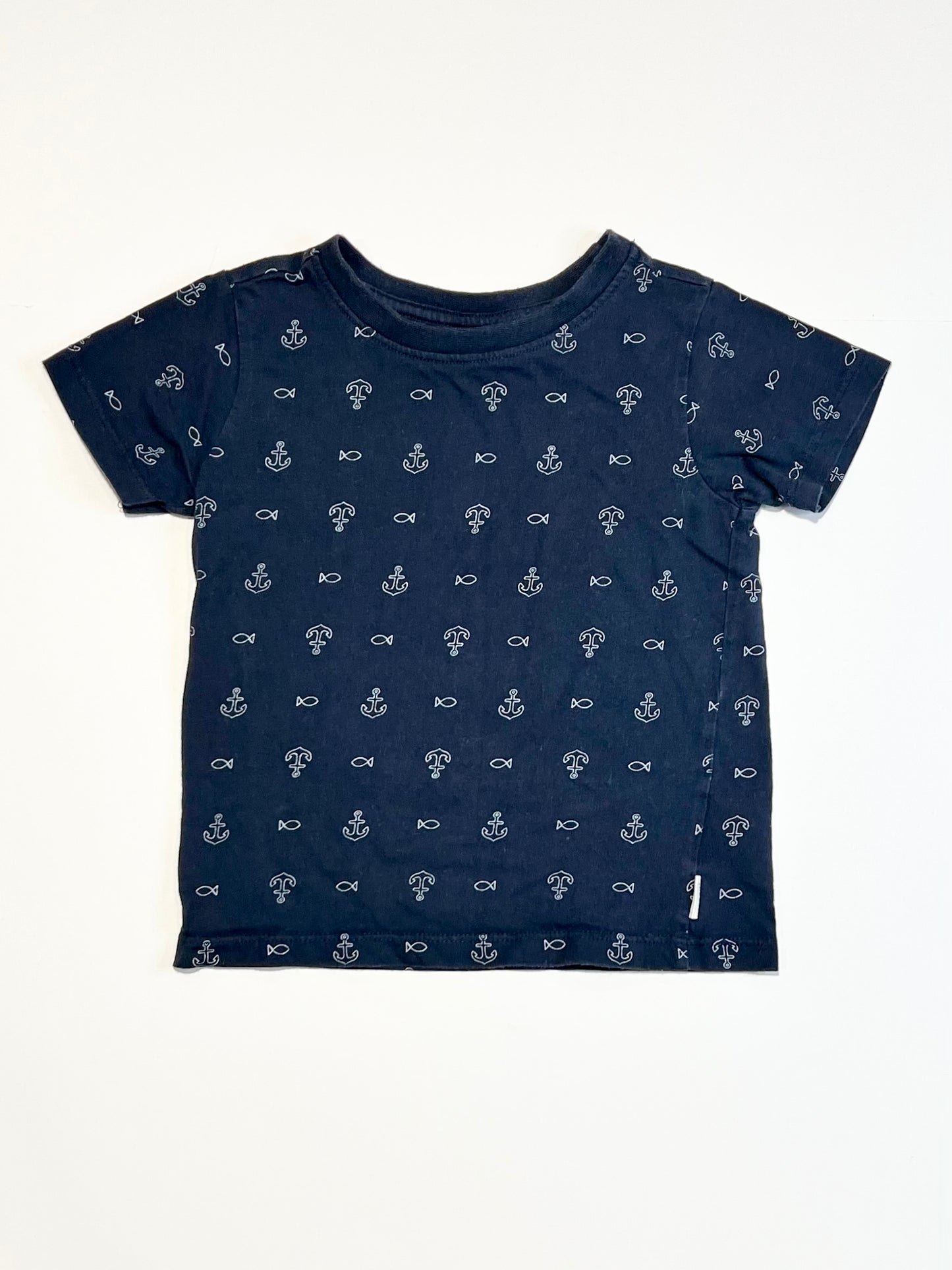 Navy anchors tee - Size 1