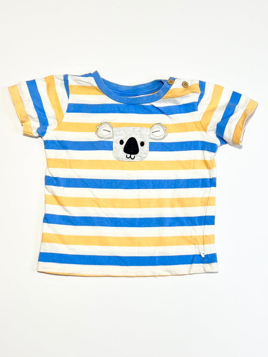 Striped koala tee - Size 1