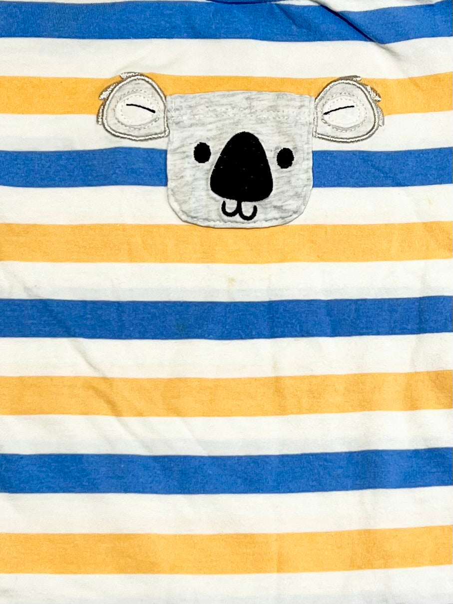 Striped koala tee - Size 1