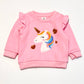 Pink unicorn sweater - Size 0