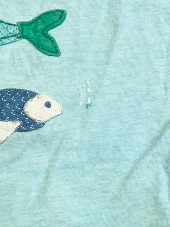 Blue fishy tee - Size 1