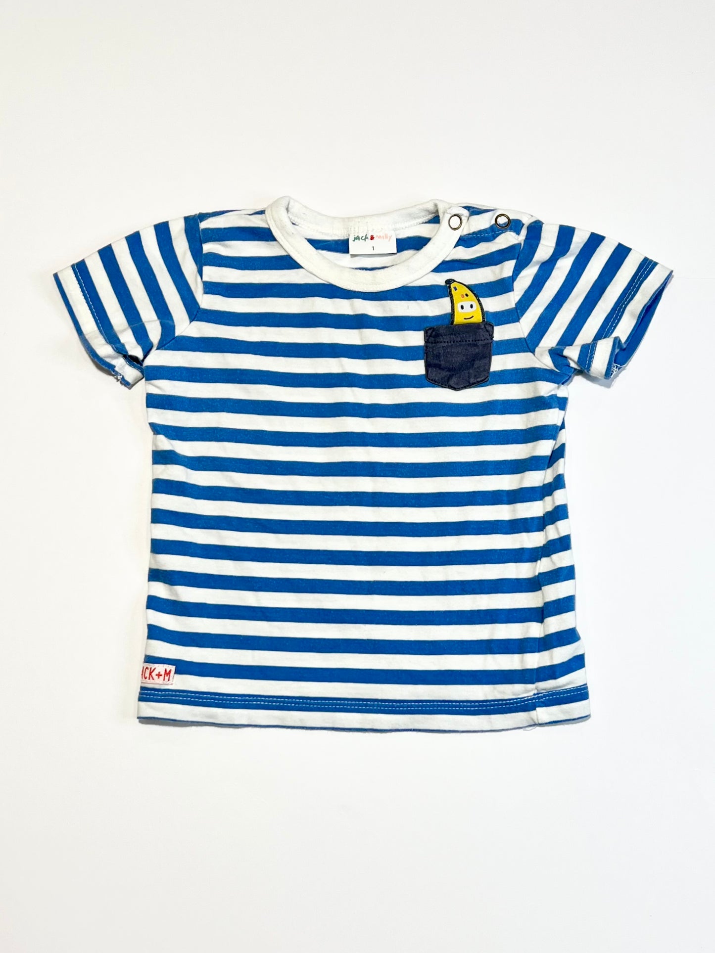 Striped banana tee - Size 1