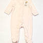 Pink velour onesie - Size 0