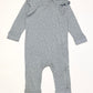 Grey spotty zip onesie - Size 9-12 months