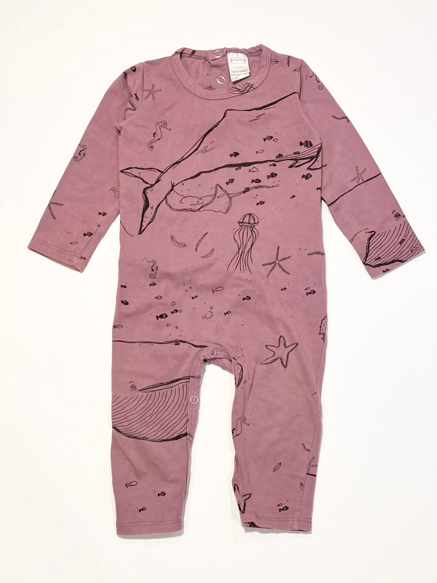 Sea creatures onesie - Size 9-18 months