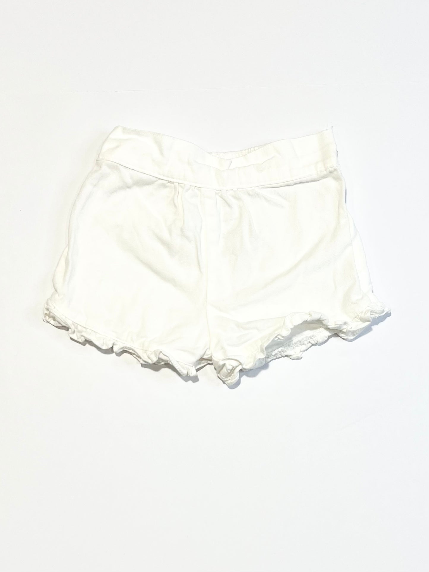 White ruffle shorts - Size 2