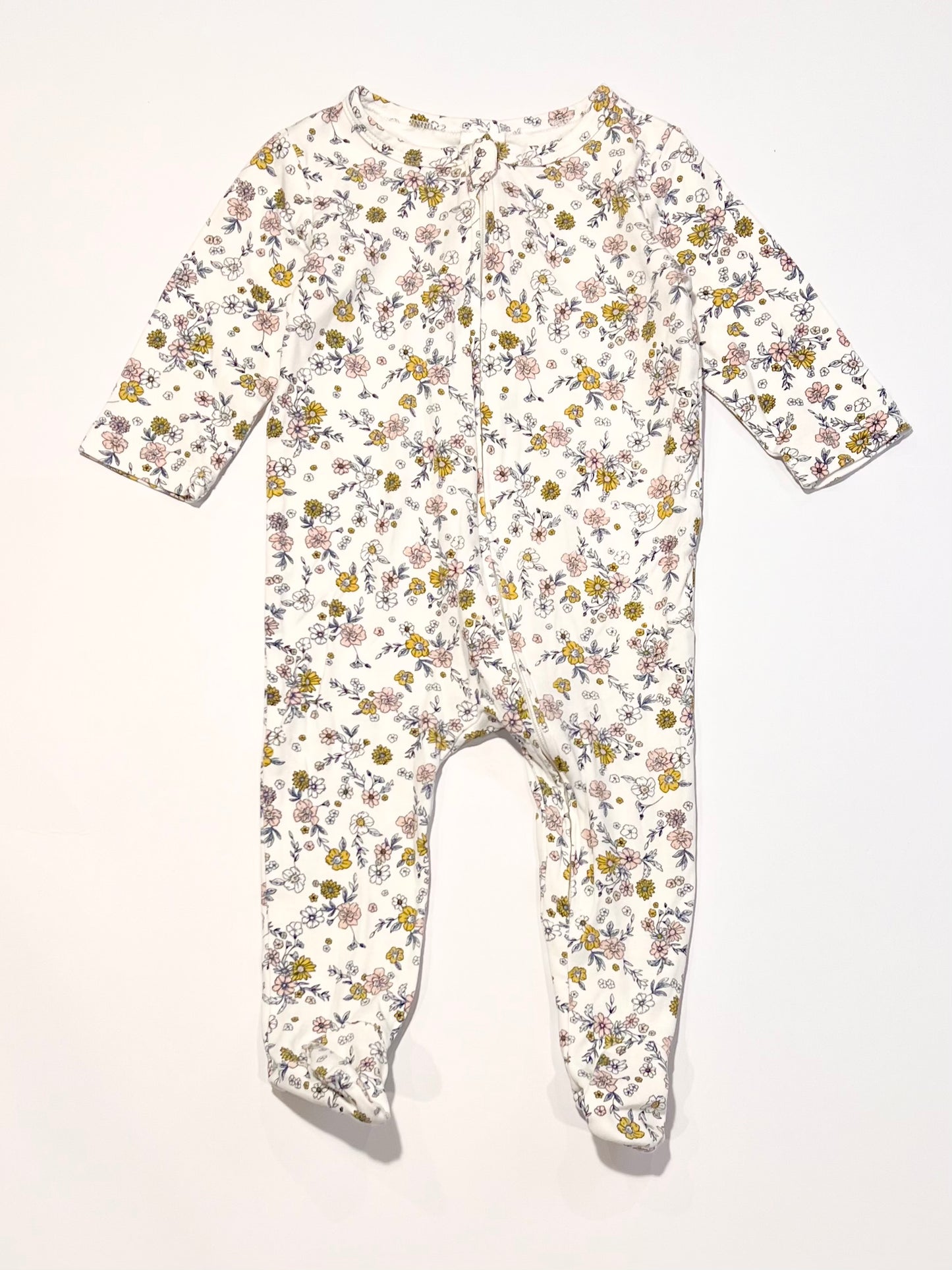 Floral zip onesie - Size 0