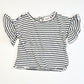 Striped ruffle tee - Size 2