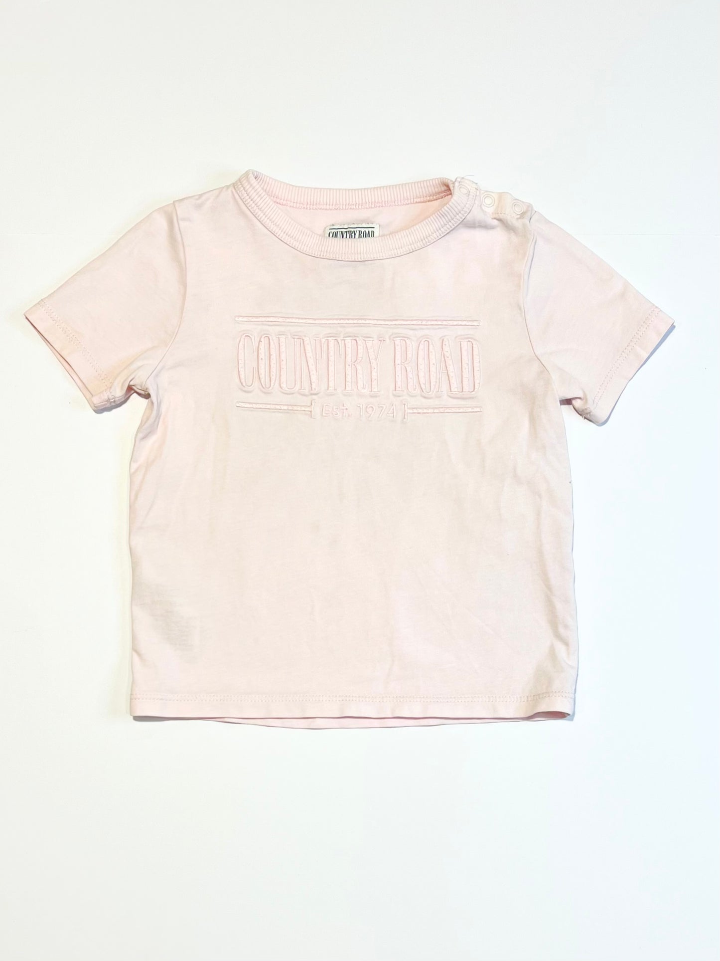 Light pink heritage tee - Size 2