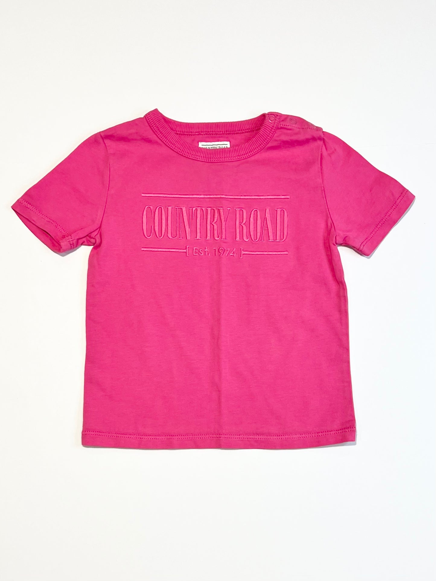 Pink heritage tee - Size 2