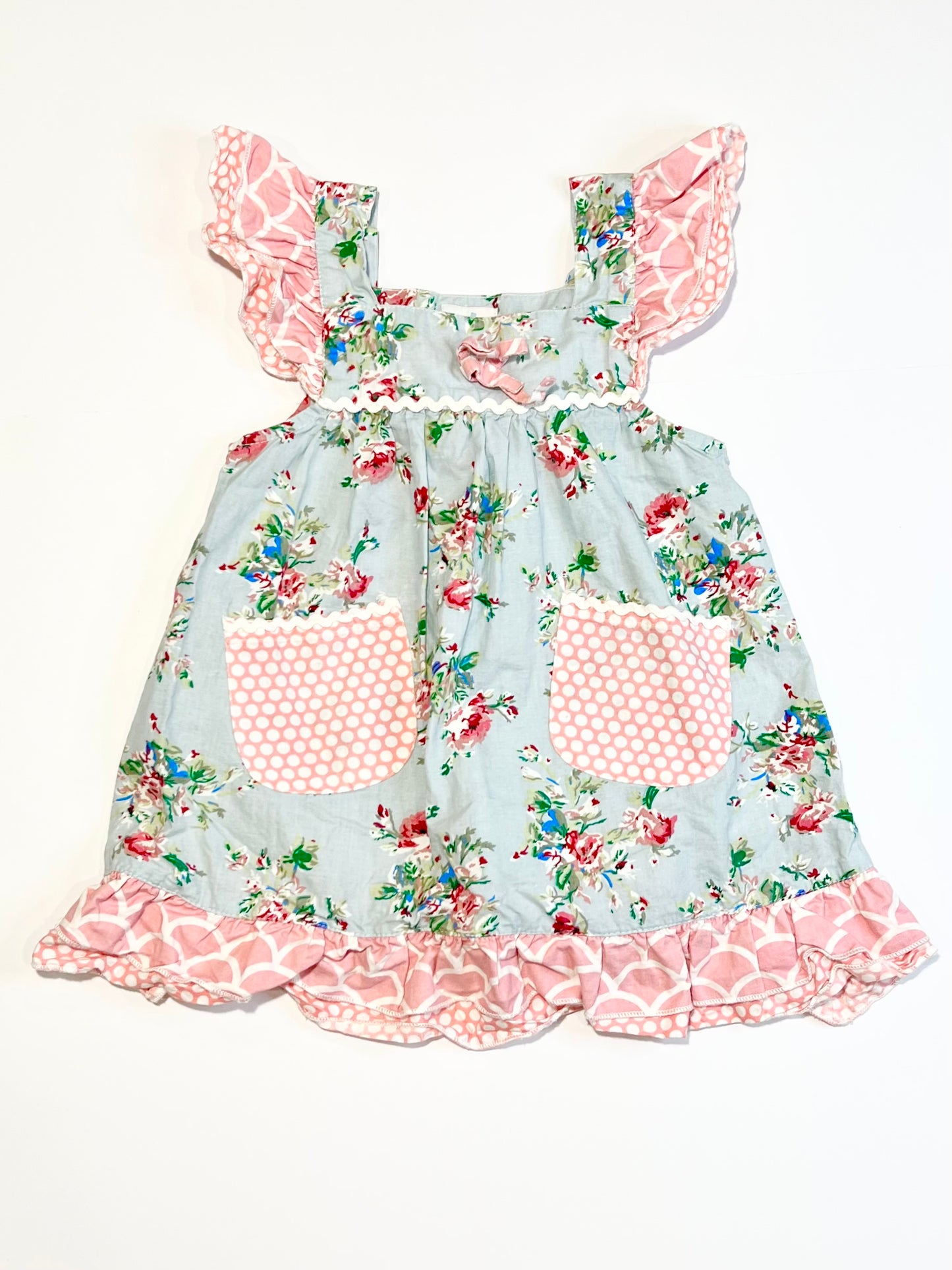 Floral ruffle dress - Size 2