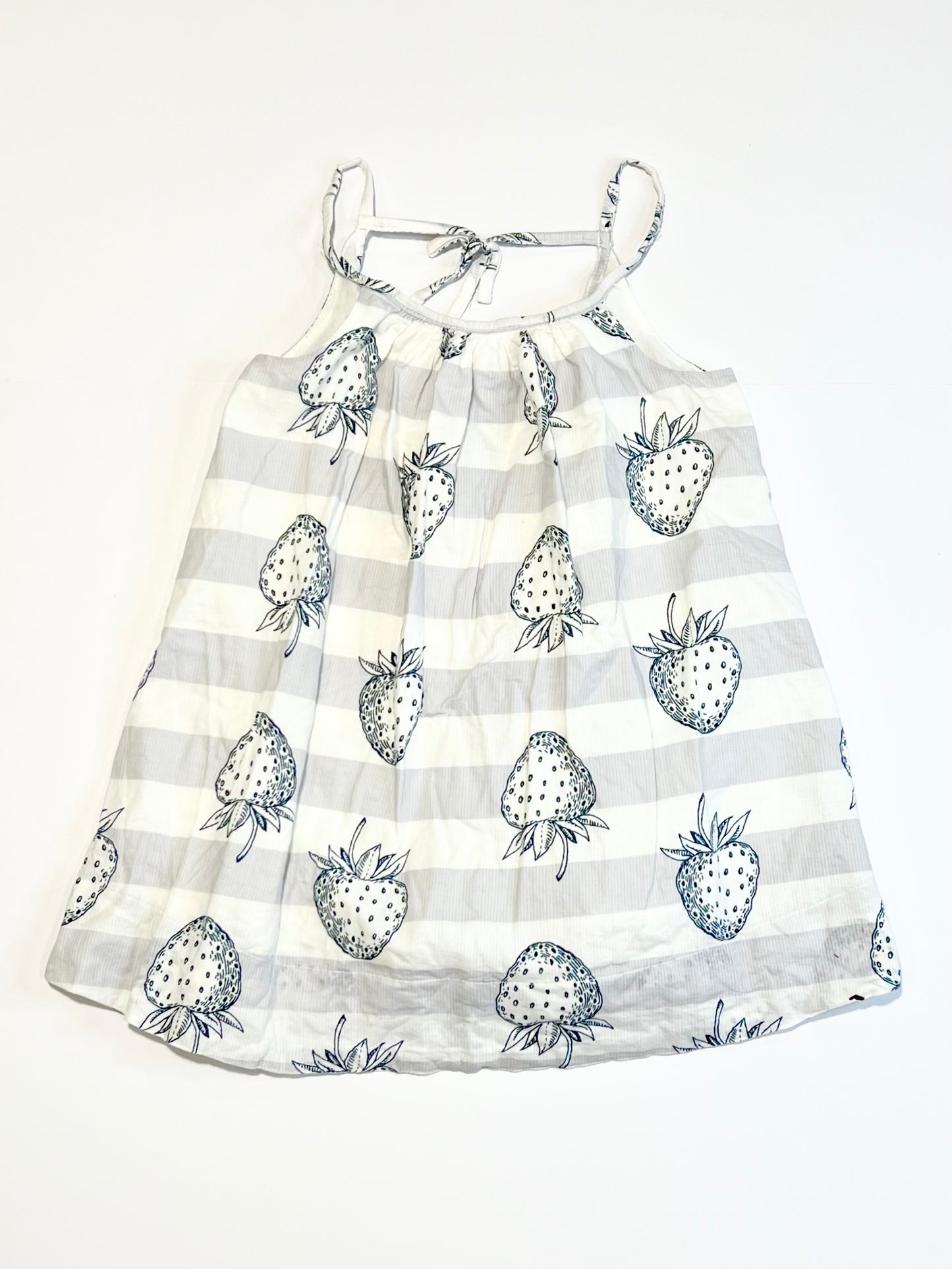 Cotton strawberry dress - Size 2