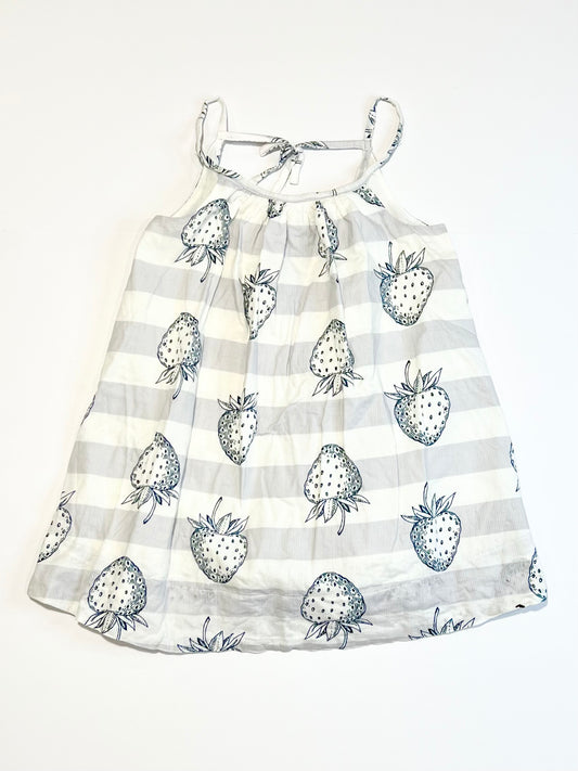 Cotton strawberry dress - Size 2