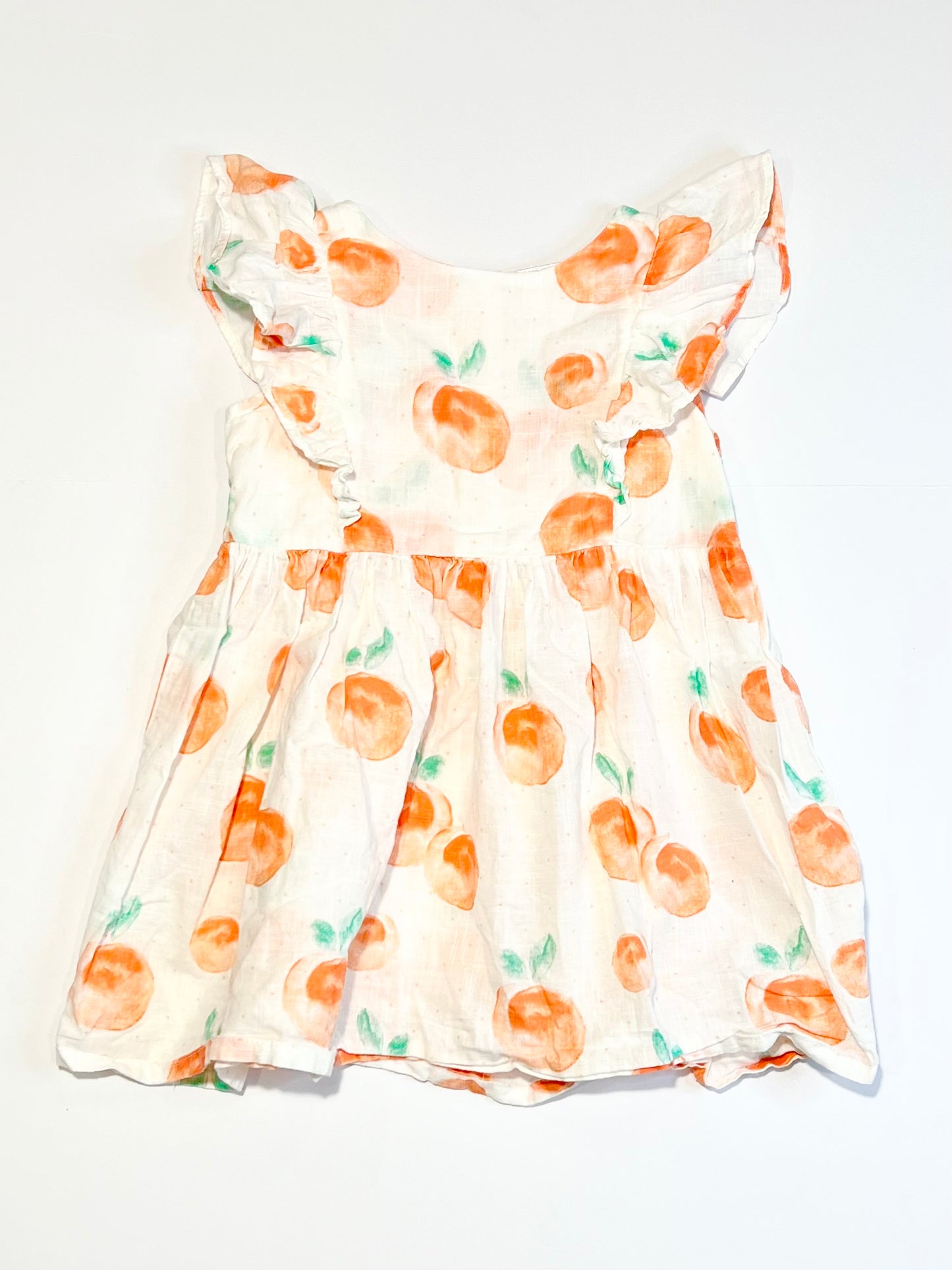 Cotton peaches dress - Size 2