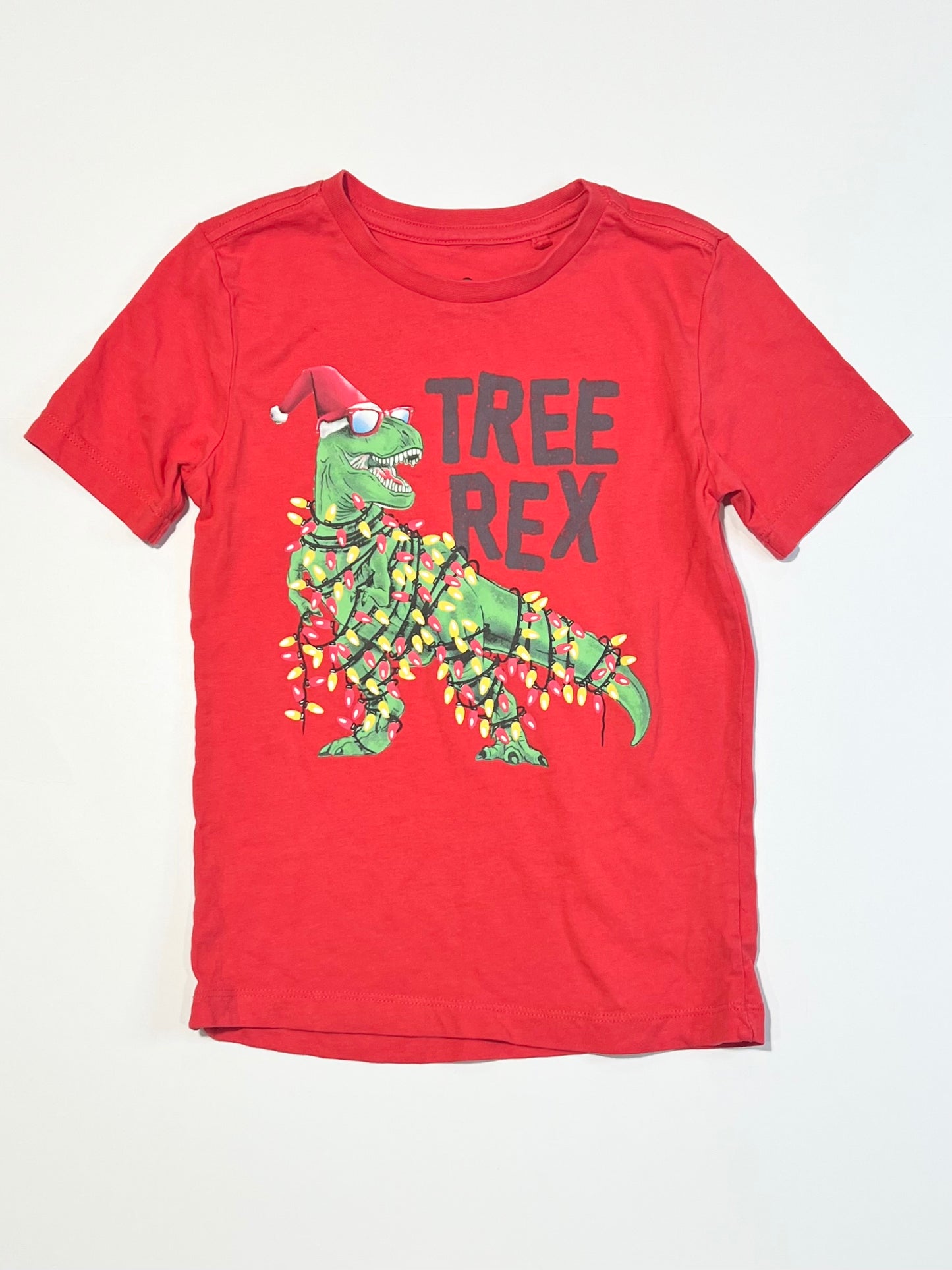 Christmas dino tee - Size 4