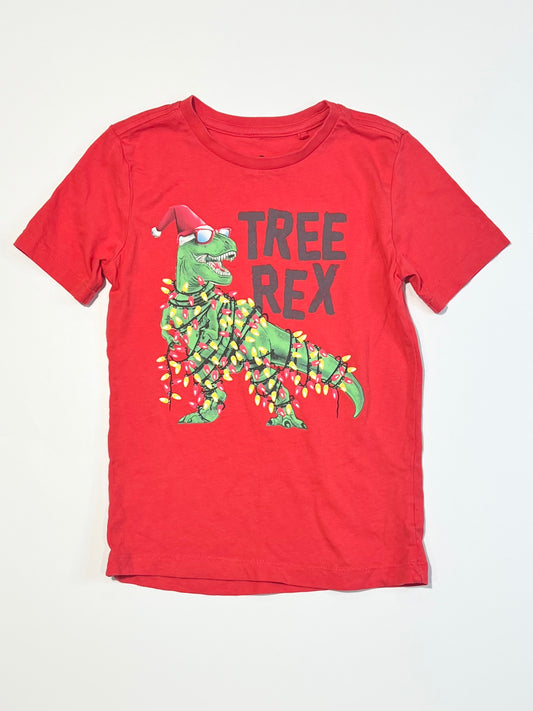 Christmas dino tee - Size 4
