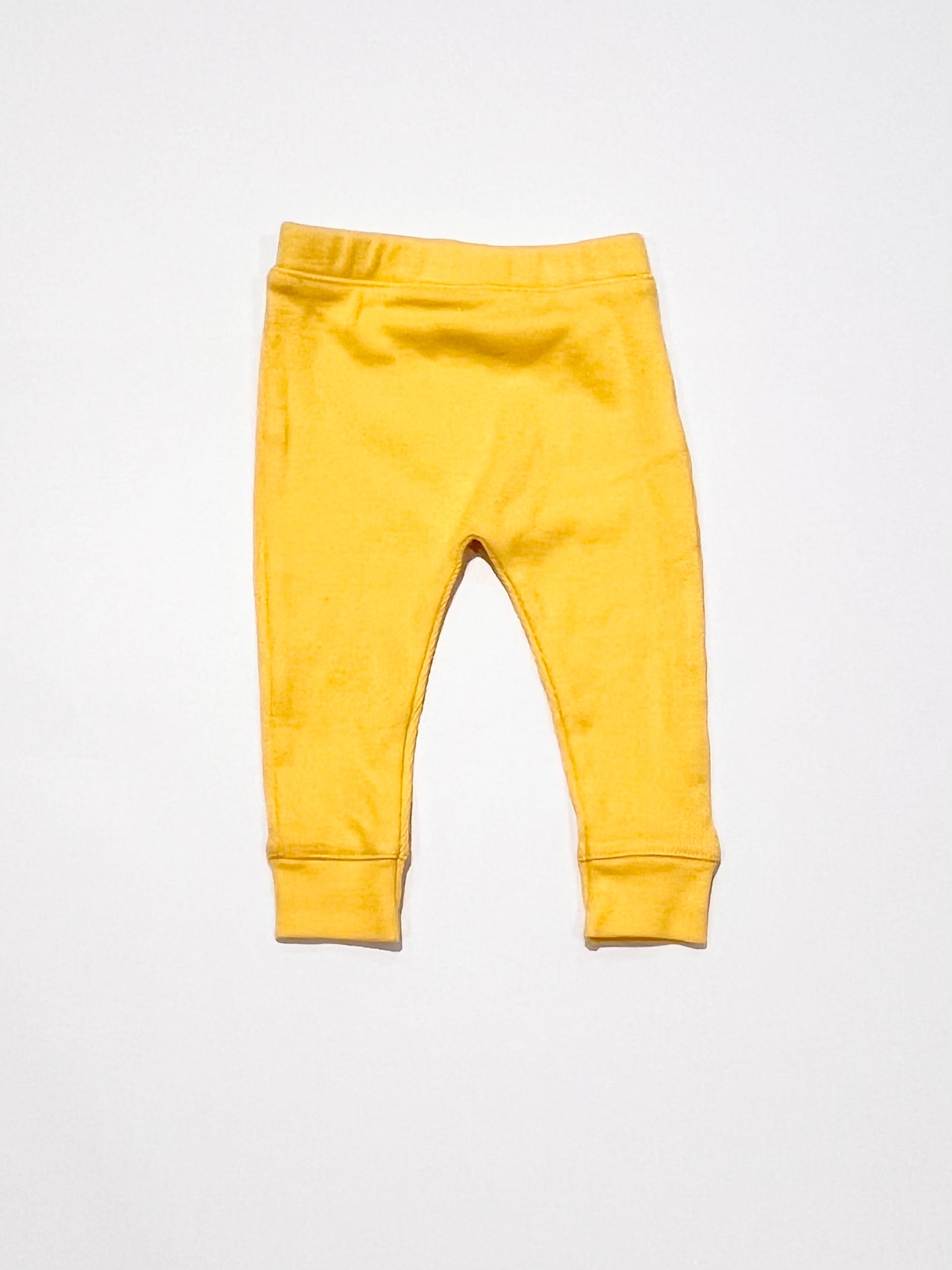 Yellow ribbed leggings - Size 00