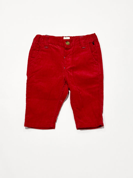 Red corduroy pants - Size 00