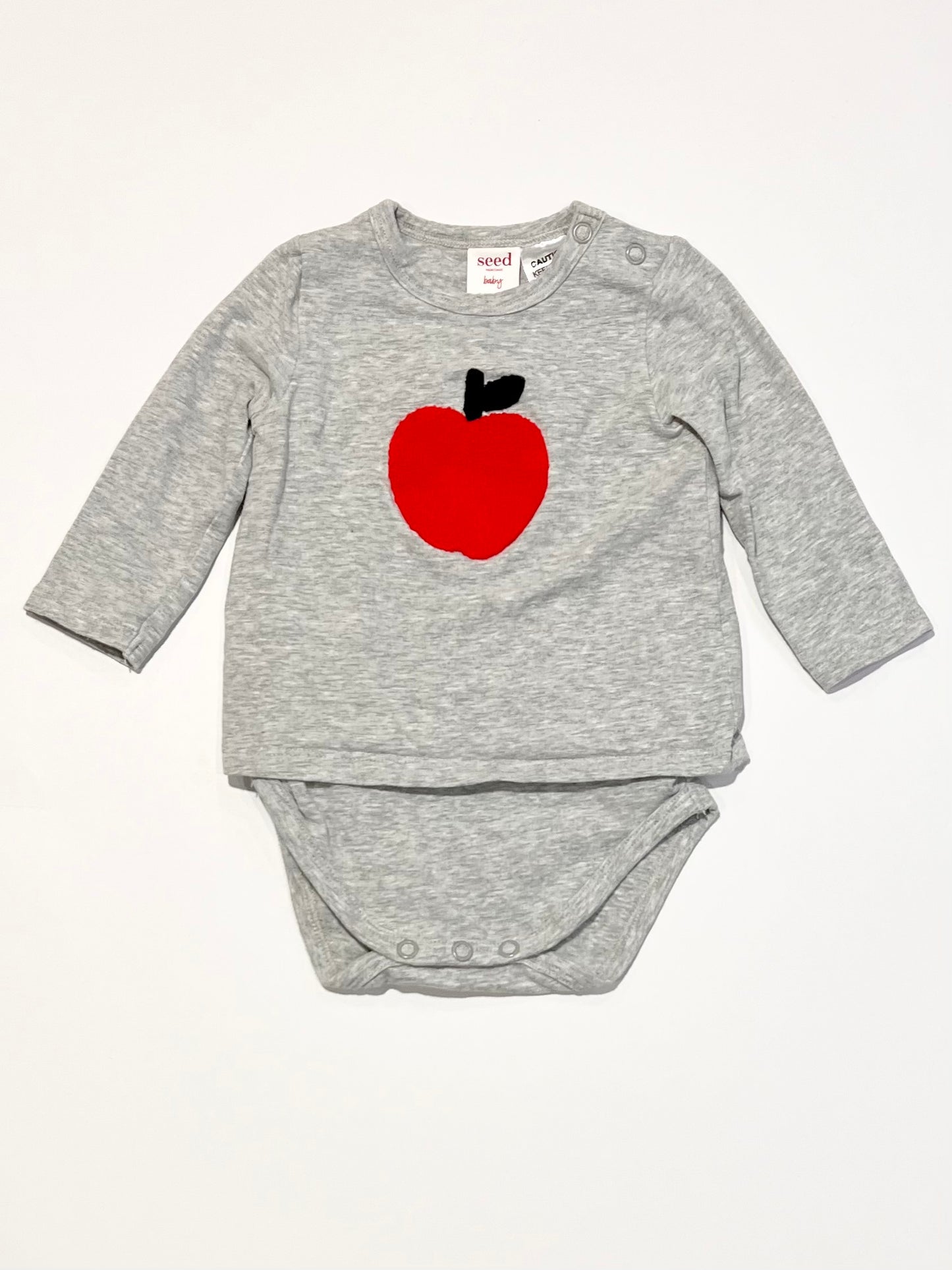 Grey apple bodysuit - Size 00