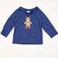 Blue bear top - Size 00