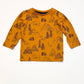 Brown animals top - Size 00