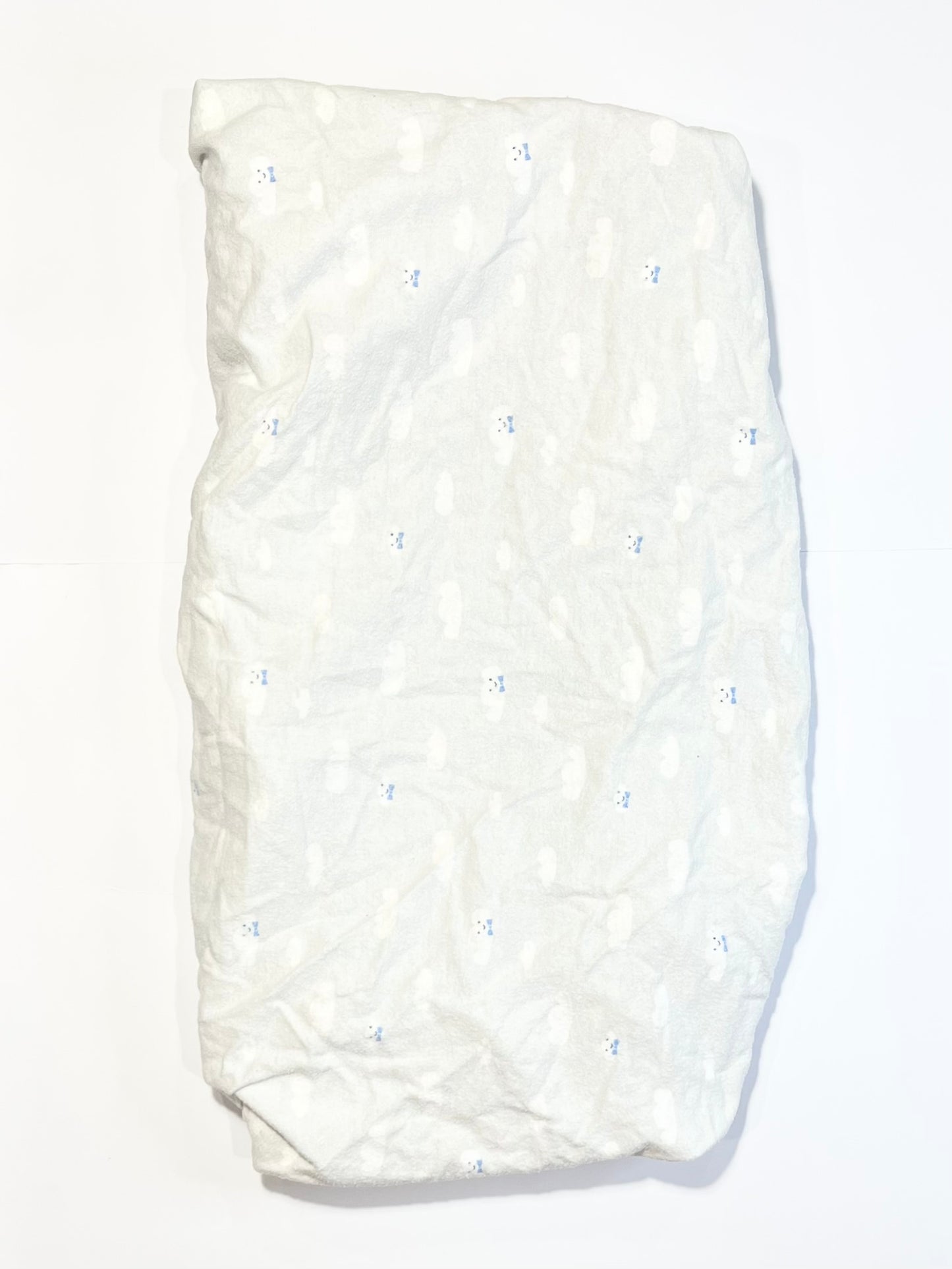 Cot fitted sheet flannelette