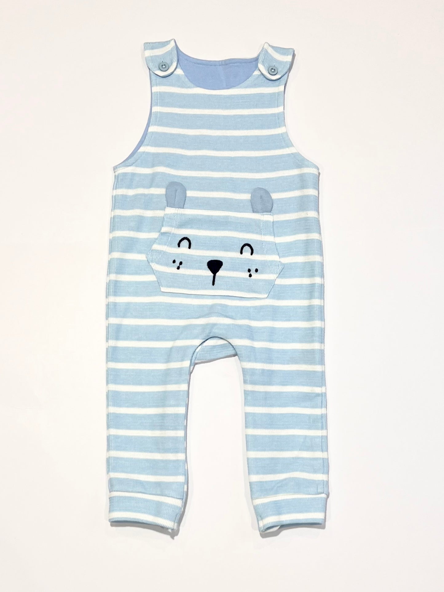 Striped waffle overalls - Size 00