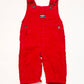 Red corduroy overalls - Size 00
