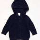 Navy knit zip jacket - Size 00