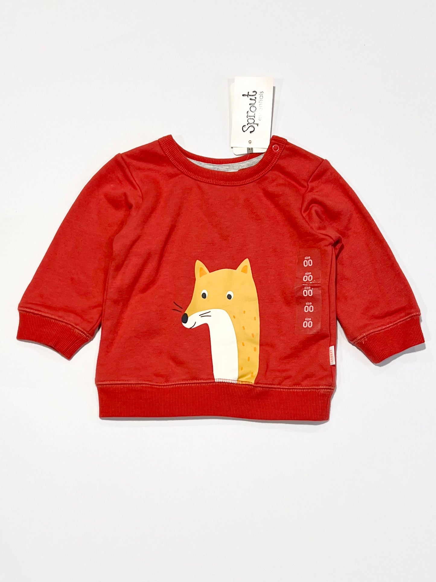 Red fox sweater brand new - Size 00