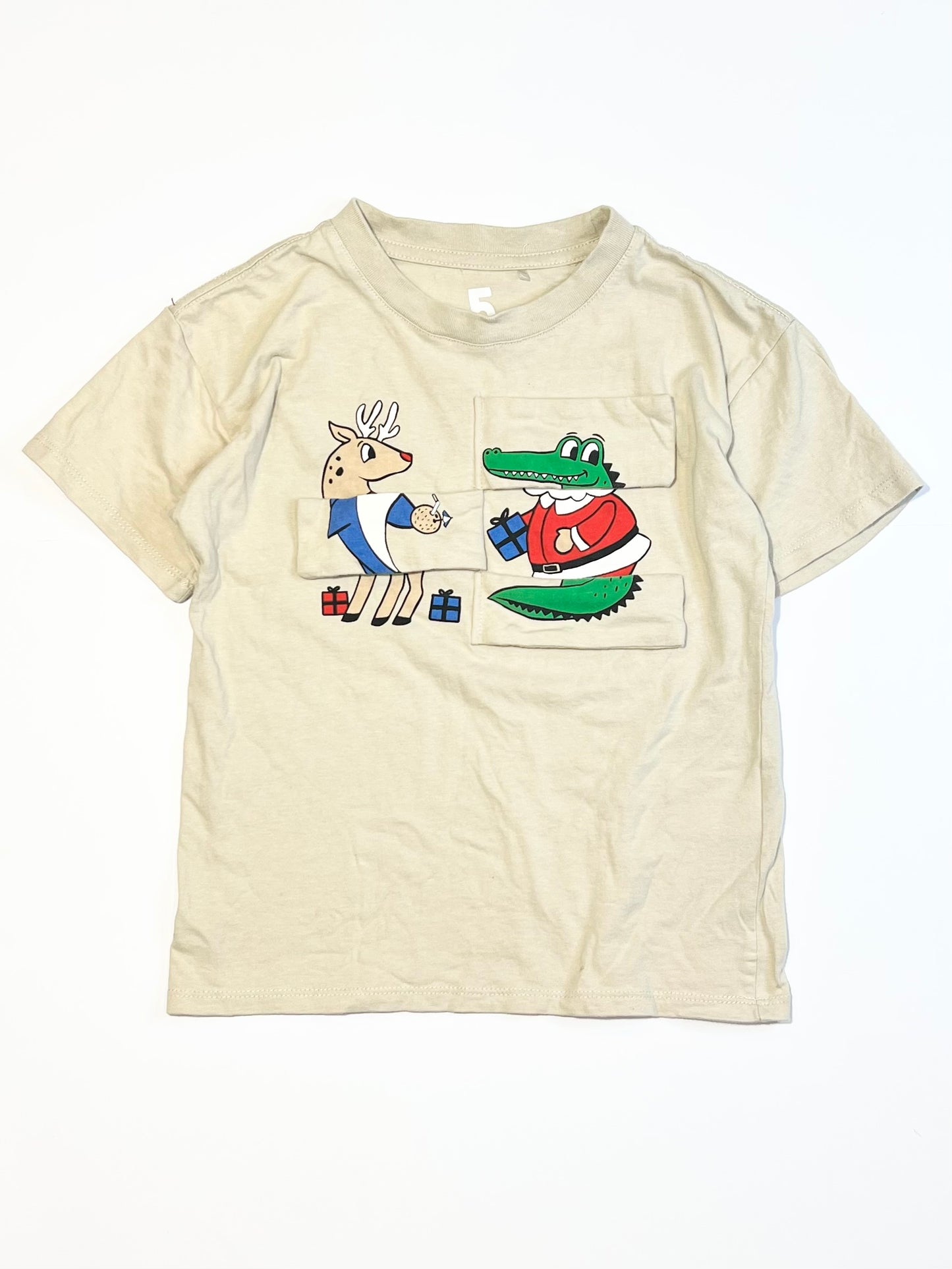 Christmas flaps tee - Size 5
