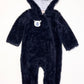 Navy bear fleece coverall - Size 00