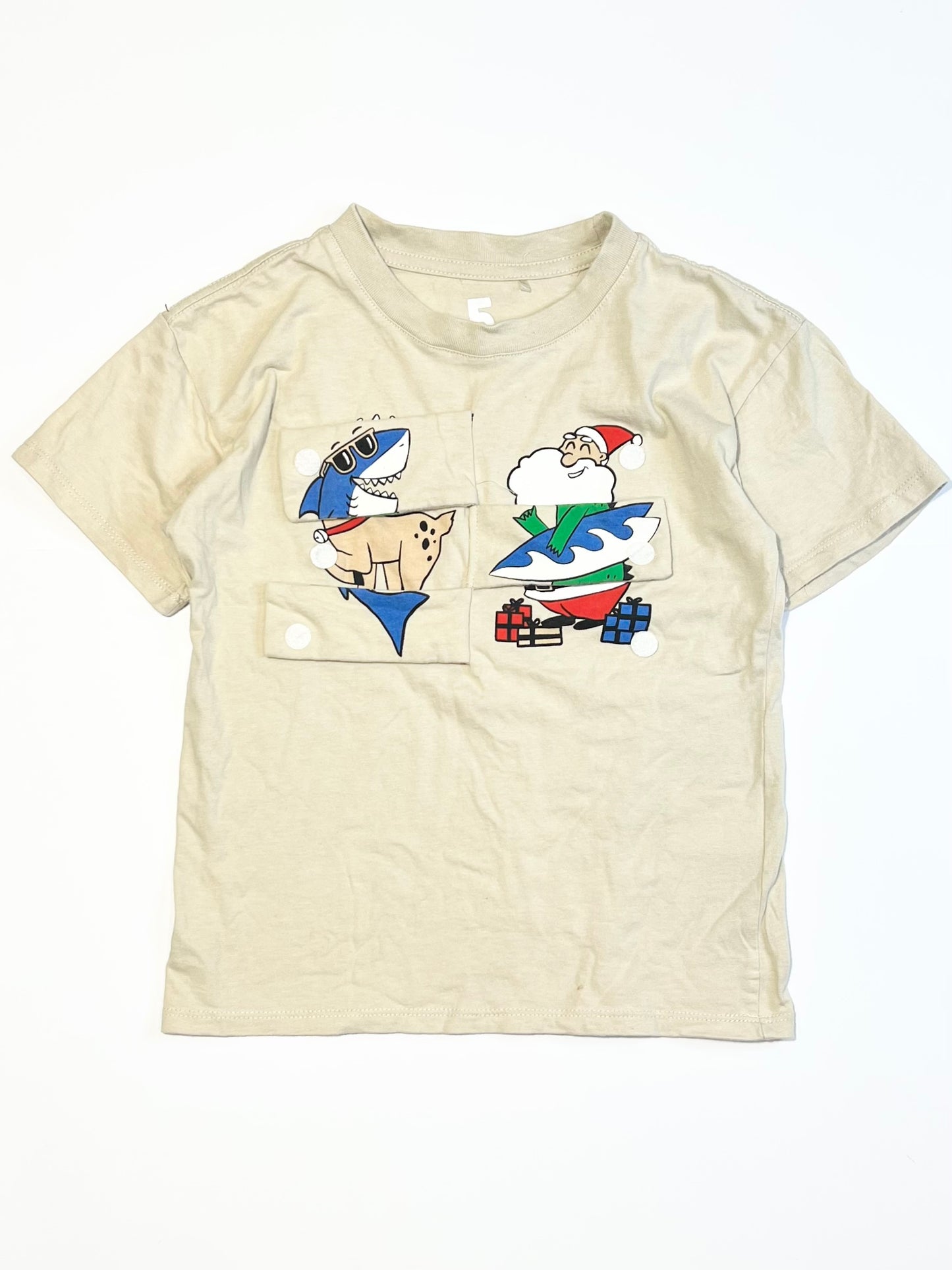 Christmas flaps tee - Size 5