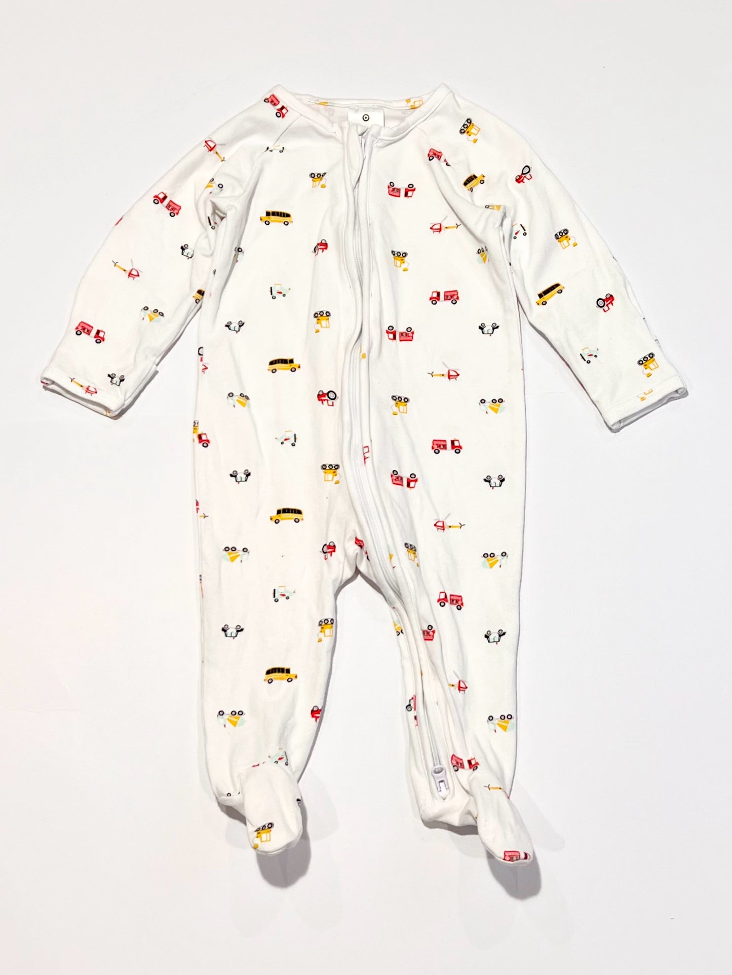 Vehicles zip onesie - Size 00