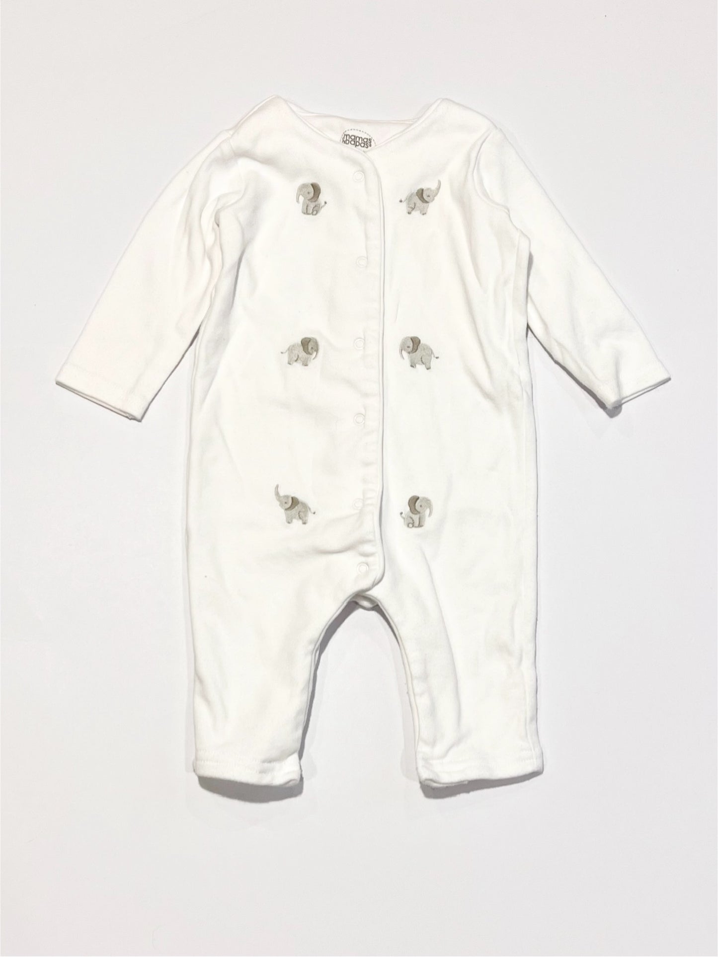 White elephants onesie - Size 00