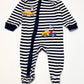 Striped zip onesie - Size 00