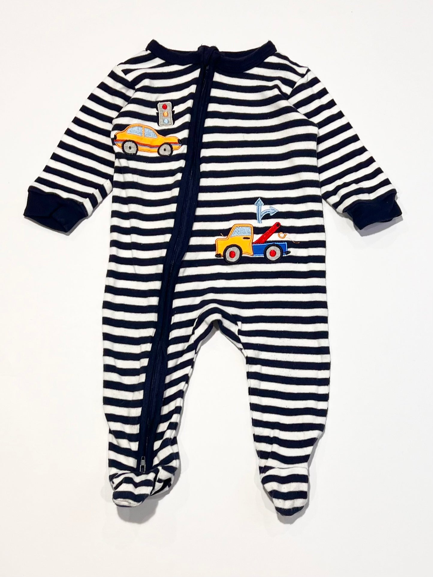 Striped zip onesie - Size 00
