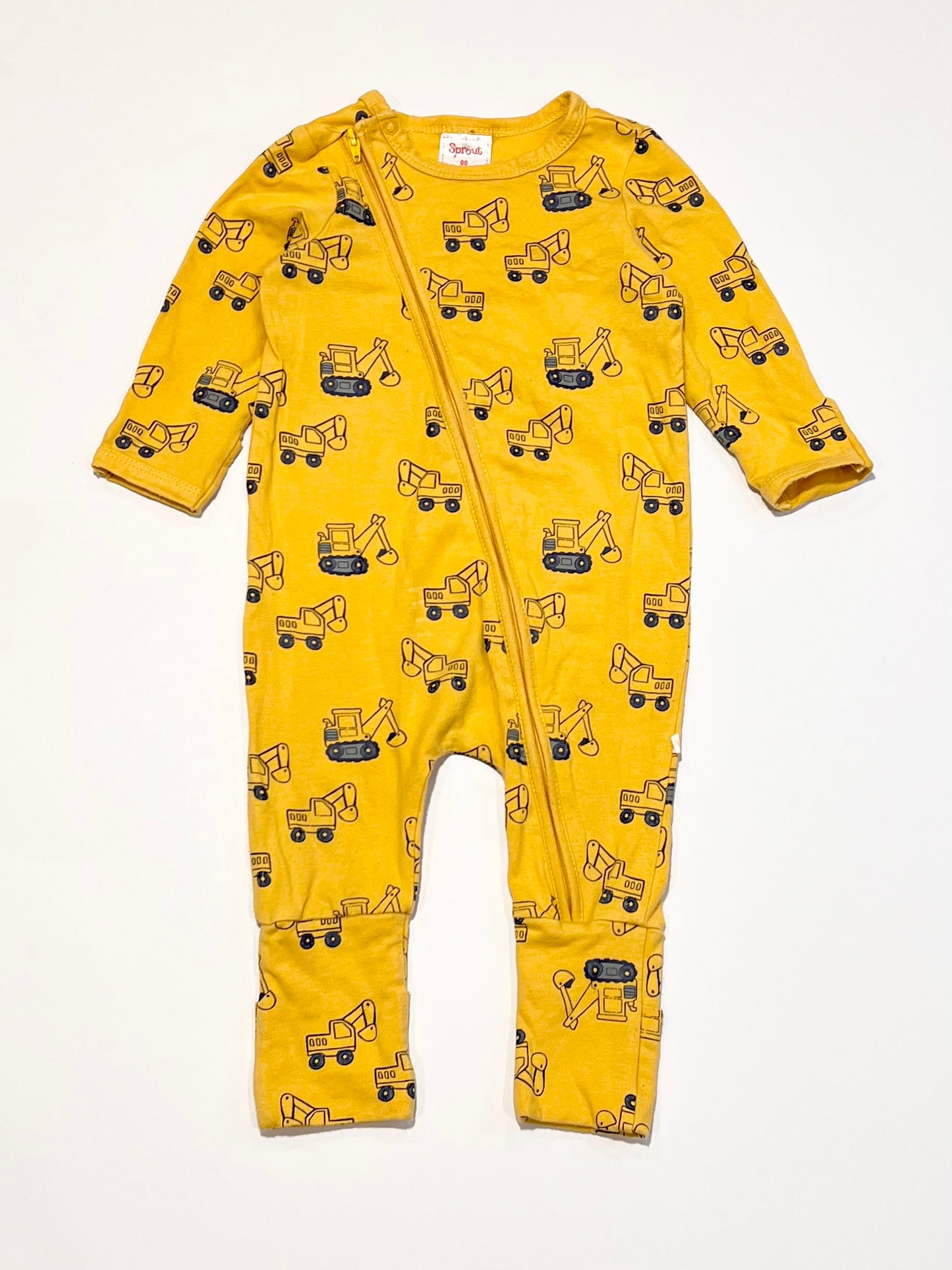Diggers zip onesie - Size 00