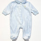 Blue velour onesie - Size 00